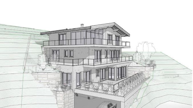 bewilligte Bebauung Ansicht 1