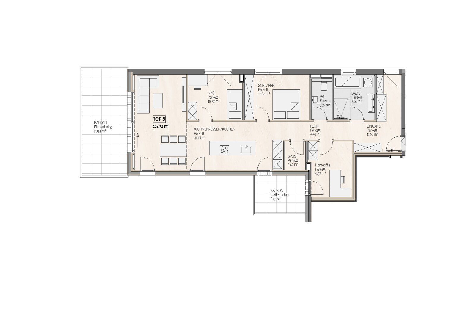 Wohnung – Gmunden, Bezirk Gmunden - Ansicht 3