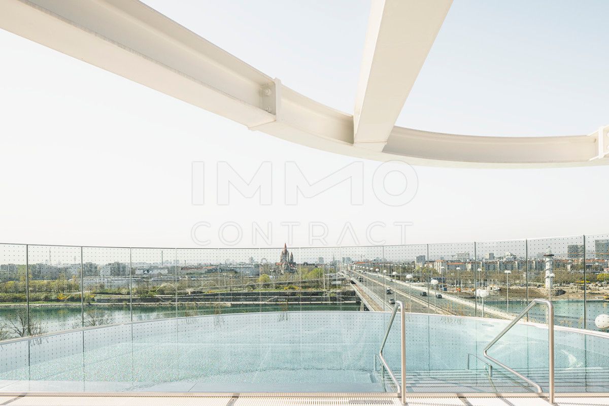 DANUBEFLATS - 45m2 Balkon inkl. Möblierung, Pool und Wellness Bereich - U1 vor der Türe! LUXUS LEBEN AM WASSER