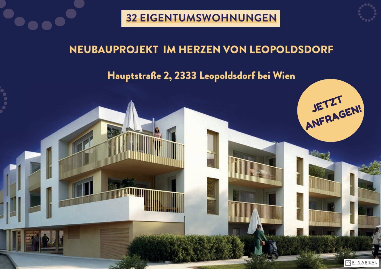 FÜR ANLEGER // Zuhause IM LEO | Tolle 2 Zimmer Wohnung | Garten & Terrasse | Tiefgarage im Gebäude | Hauptstraße | Frühjahr 2027 - Top 7