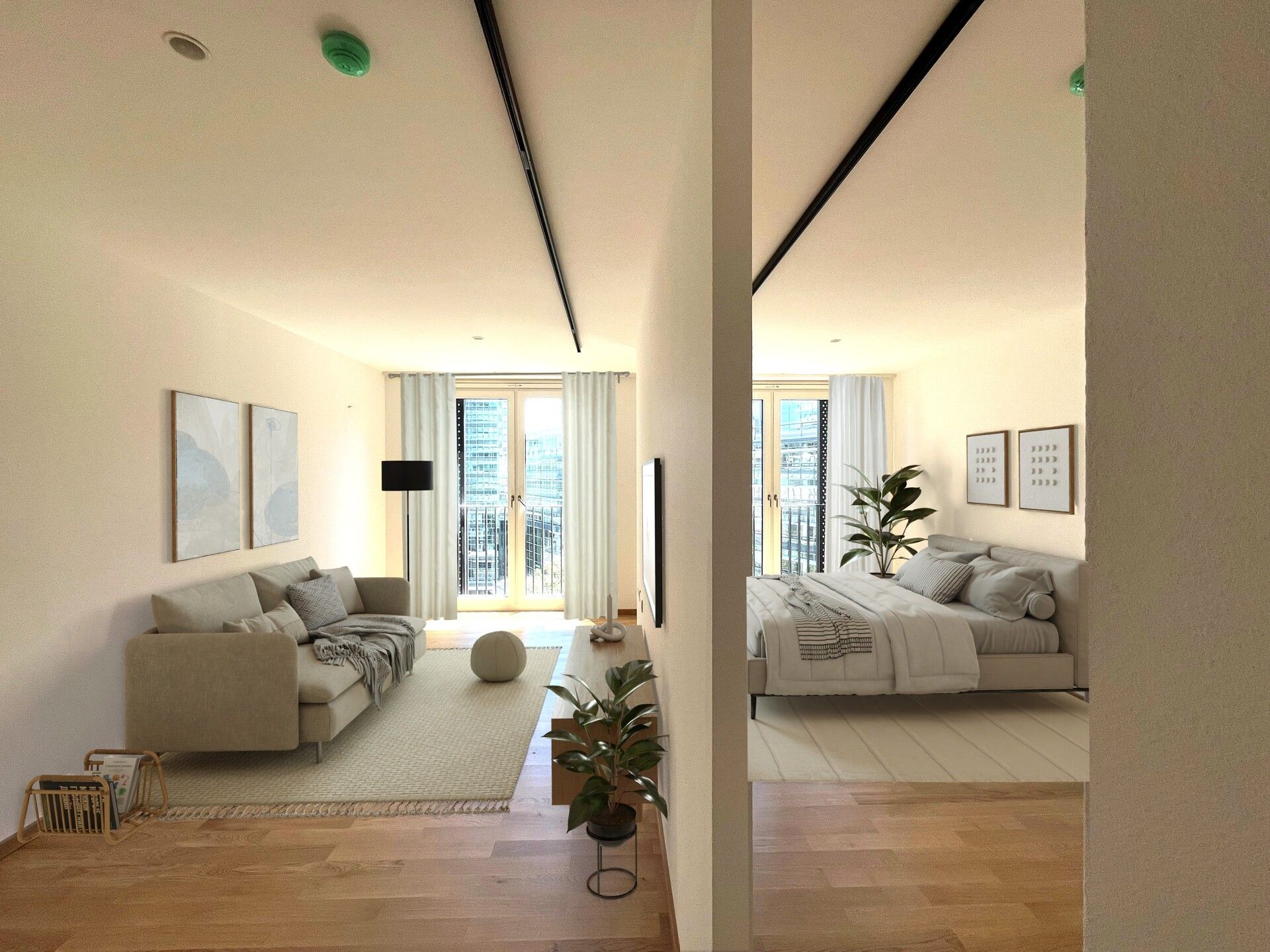 Smarte 1 1/2 Zimmer-Wohnung - Erstbezug in den DC Flats - zu mieten in 1220 Wien