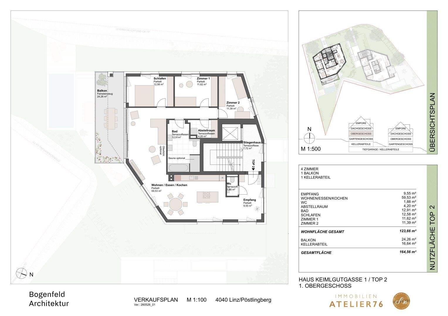Wohnung – Linz, Pöstlingberg - Ansicht 3