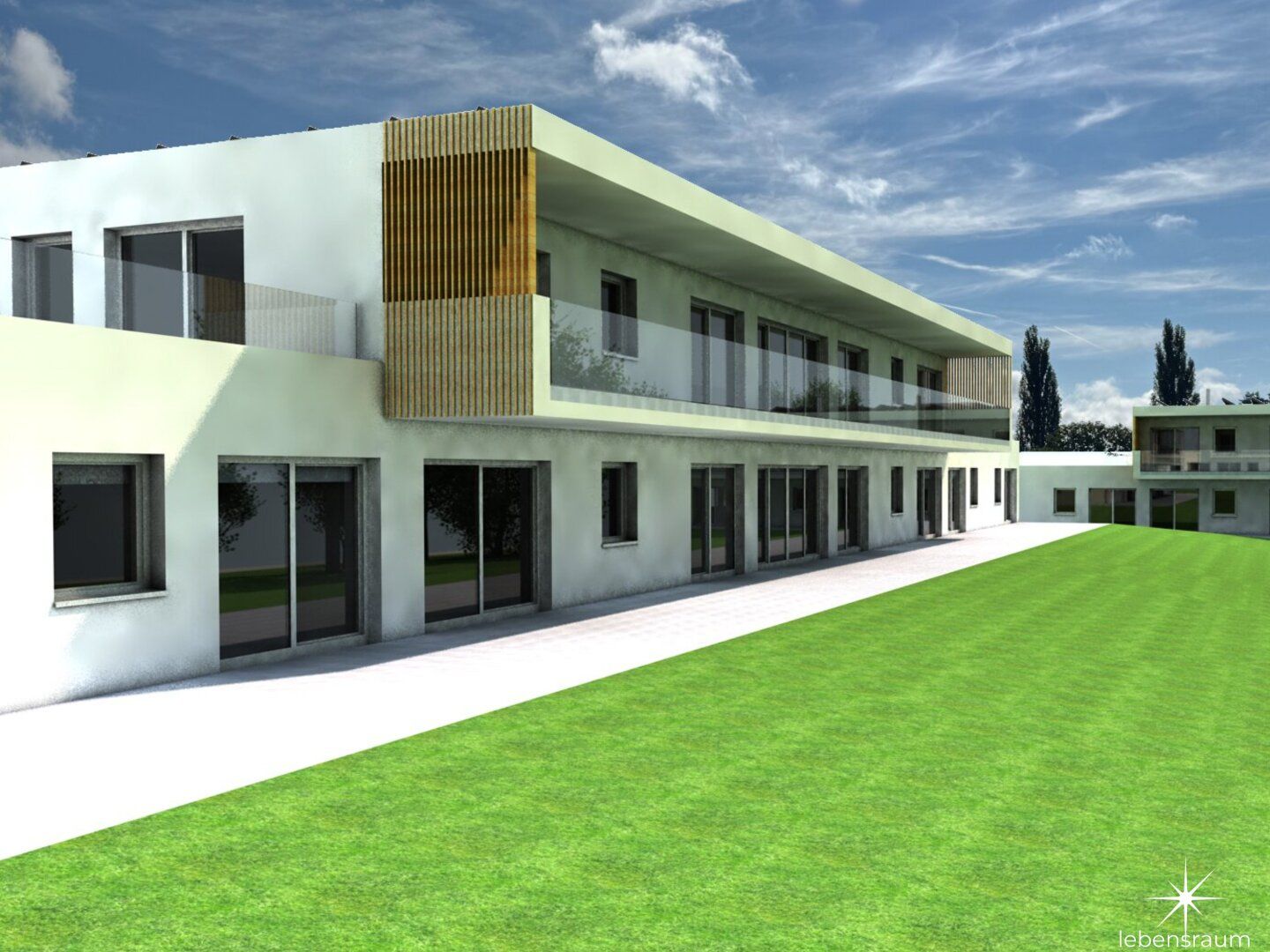 Modernes Wohnen in Pusarnitz. Wohnungen mit Grünfläche oder Panoramaterrasse. Neubau.