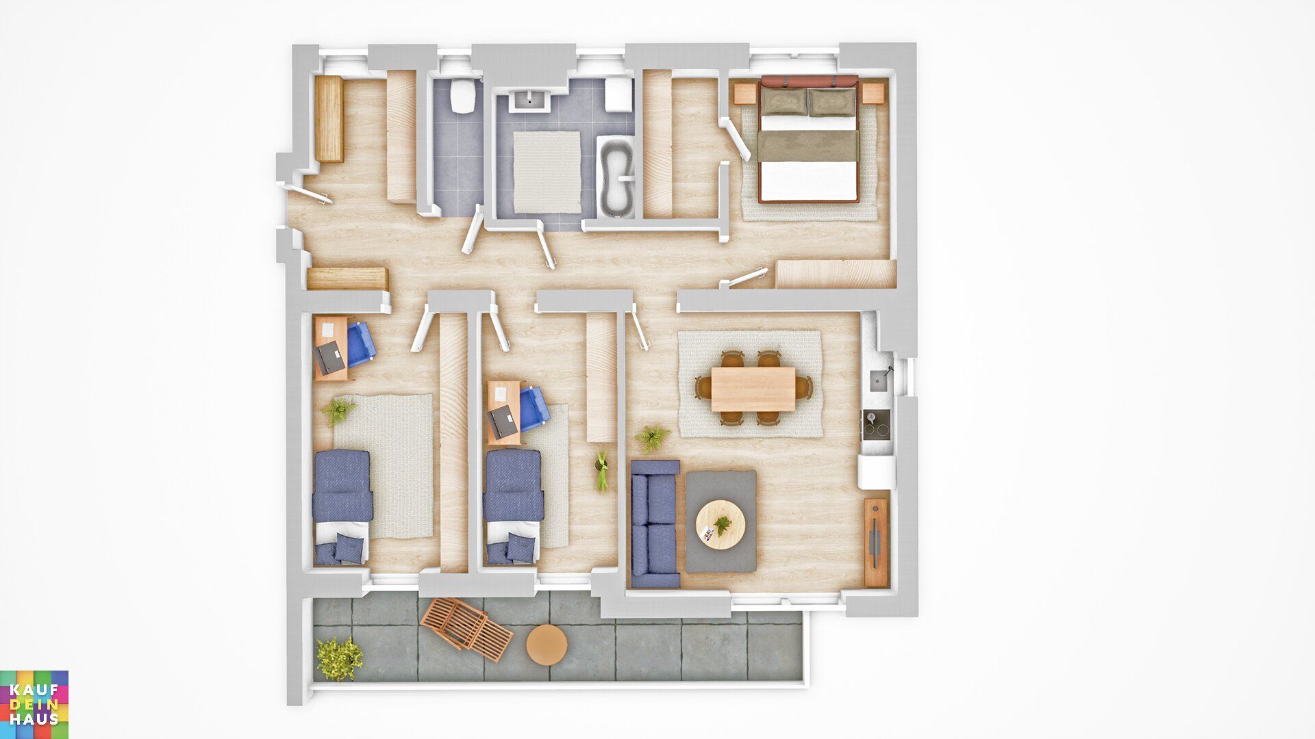 4 Zimmerwohnung - zentrale Lage! MIETE INKL. HEIZUNG UND WARMWASSER!
