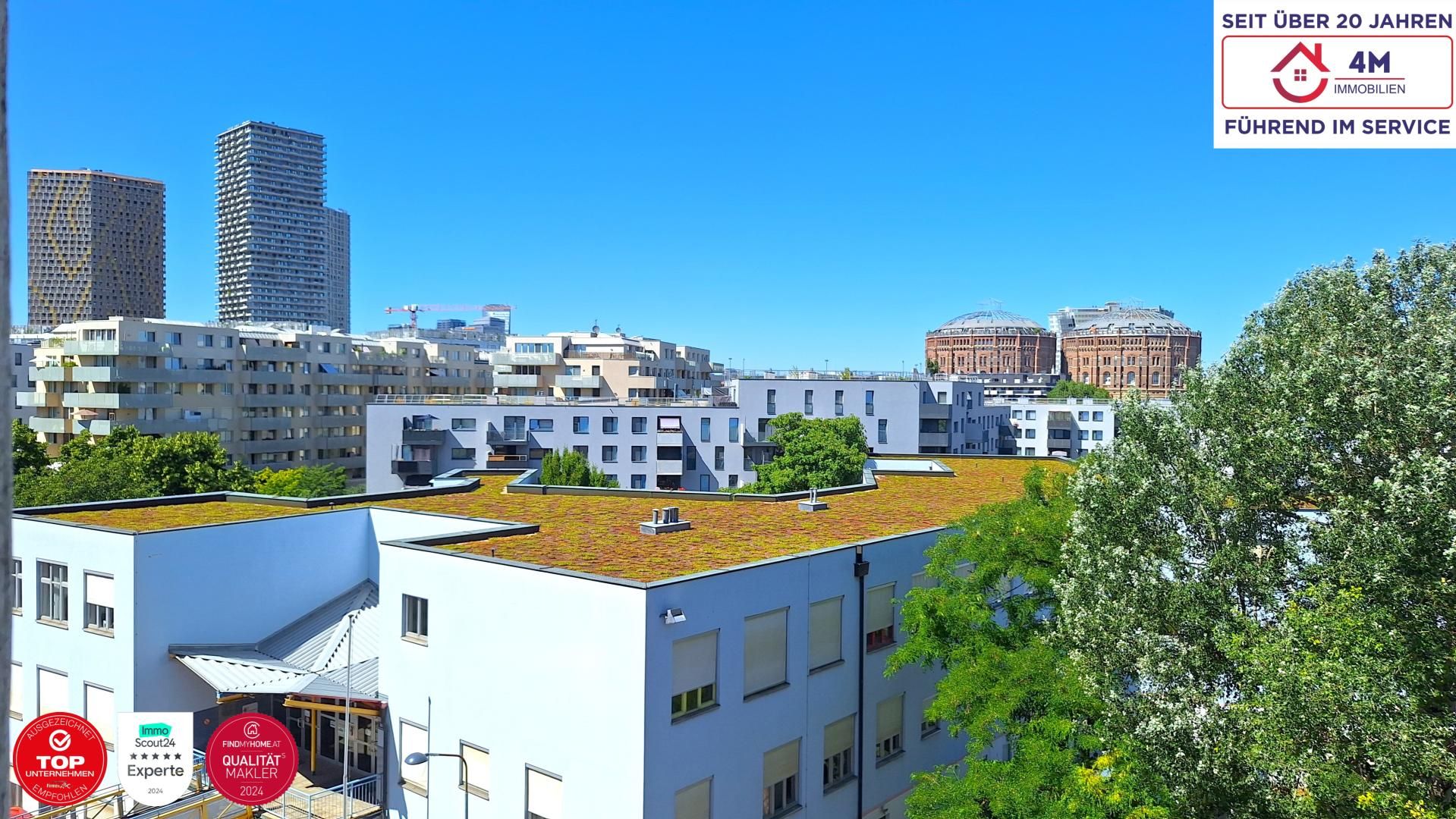    2-Zimmer-Wohnung mit Weitblick inmitten Wiens