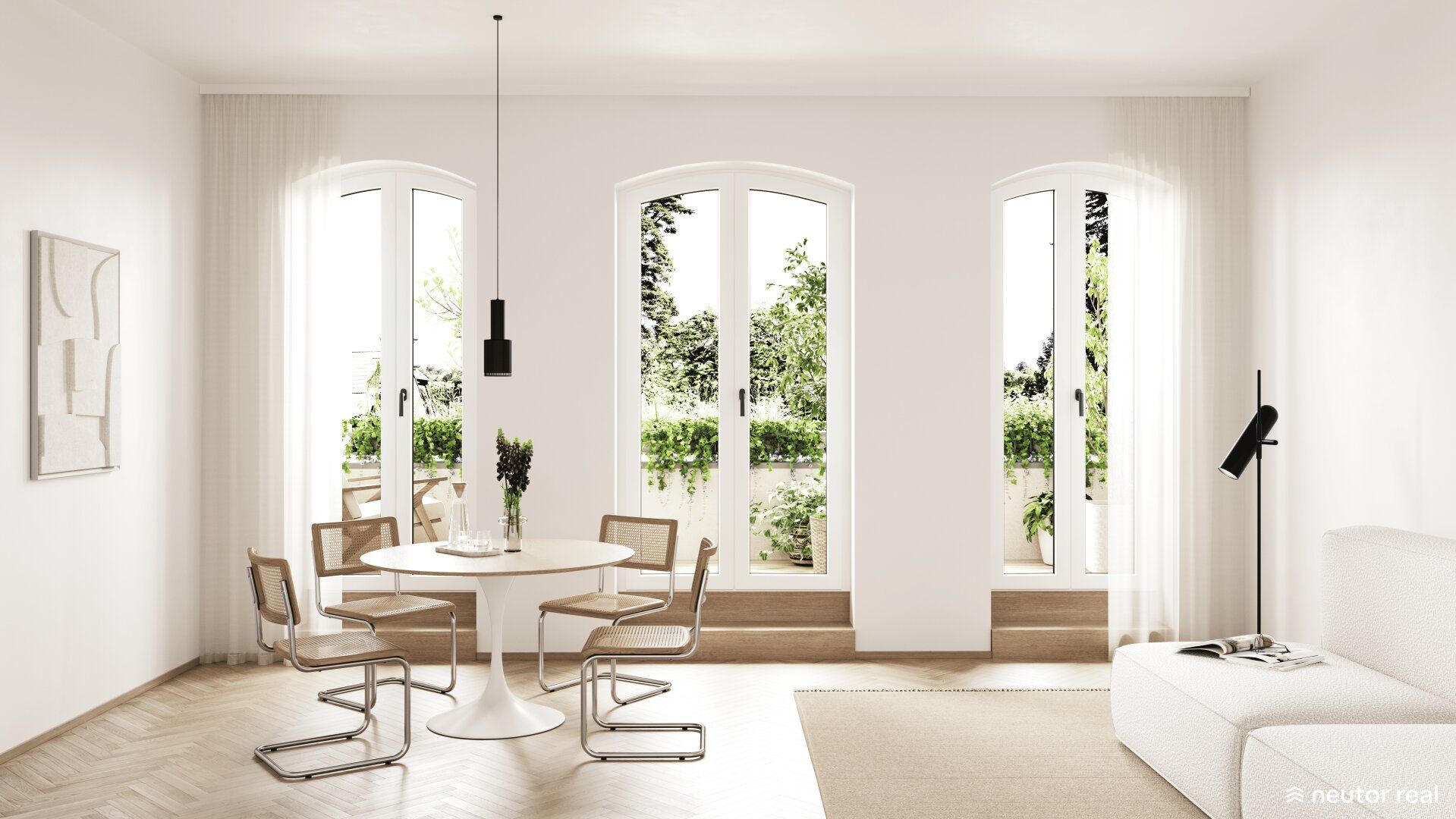 ANLAGE DO65 | Außergewöhnliche 2-Zimmer Wohnung mit Split-Level-Konzept | großzügige Raumhöhen & Balkon auf Wohnebene - Ansicht 5