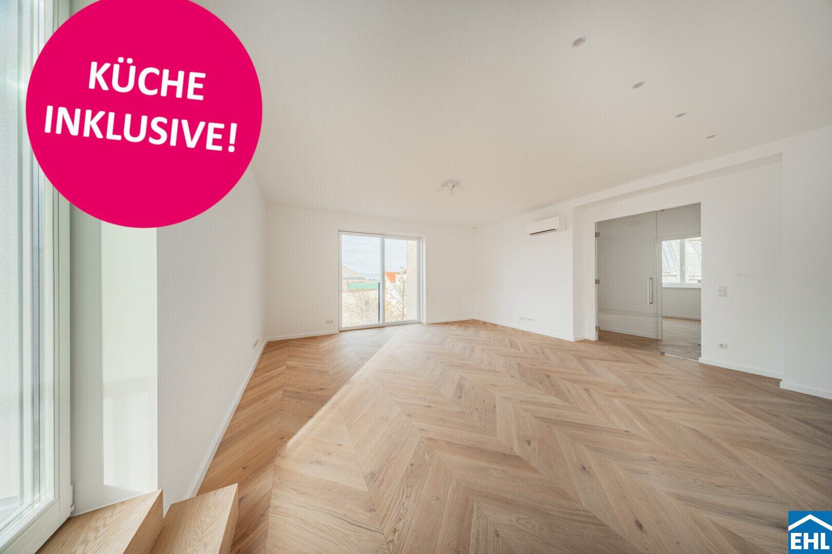 Exklusives Dachgeschossjuwel nahe Alois-Drasche-Park - Erstbezug mit großzügiger Terrasse! - jetzt inklusive Küche!