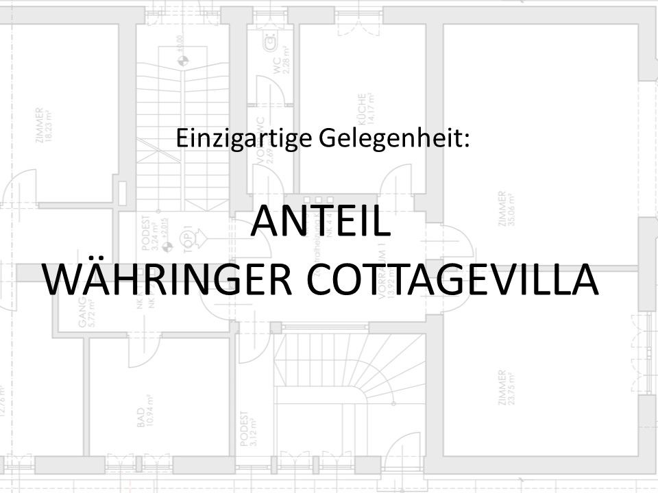 DRITTELANTEIL AN WÄHRINGER COTTAGEVILLA