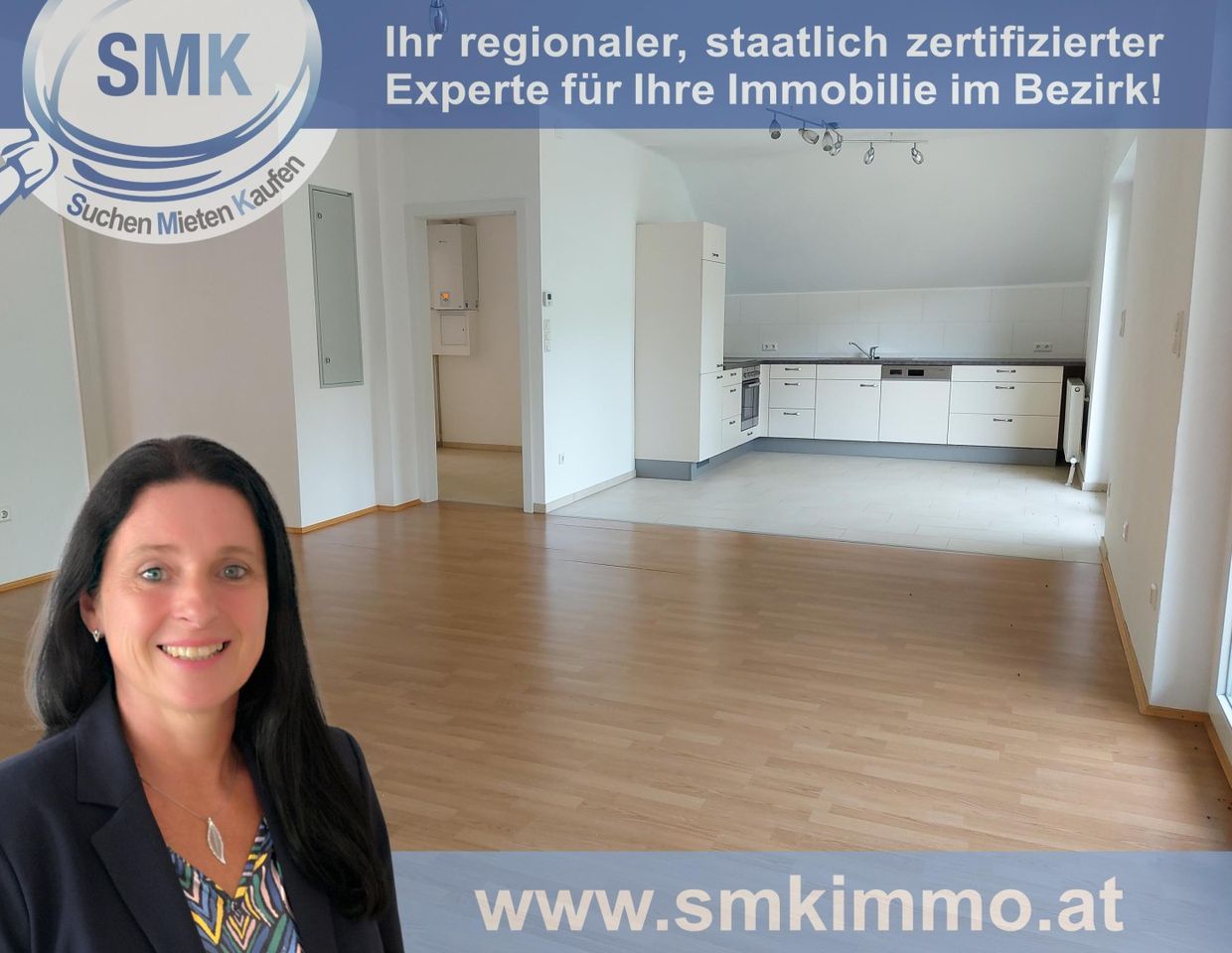 Sonnige Wohnung in einem Zweiapartmenthaus mit Garage und Garten!