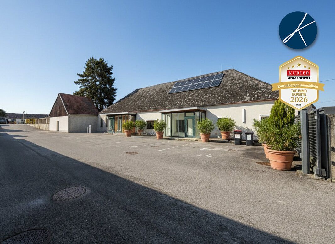 Firmensitz / Betriebsobjekt mit 320m² Büros, 400m² Hallen/Garagen & 750m² Lagerplatz