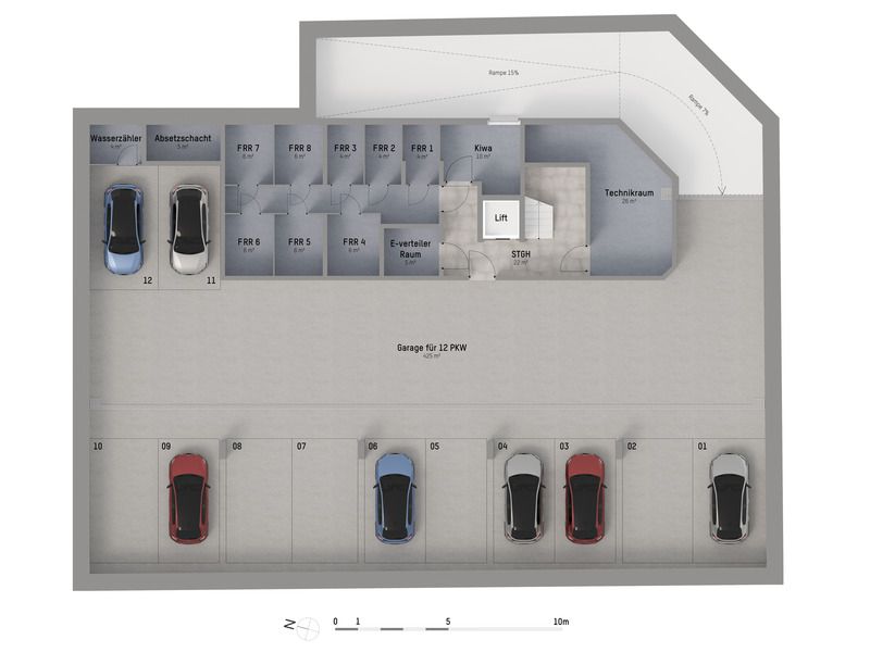 Grün, ruhig und dennoch zentral nahe Lobau. Schlüsselfertige 3-Zimmer Wohnung mit großer Terrasse