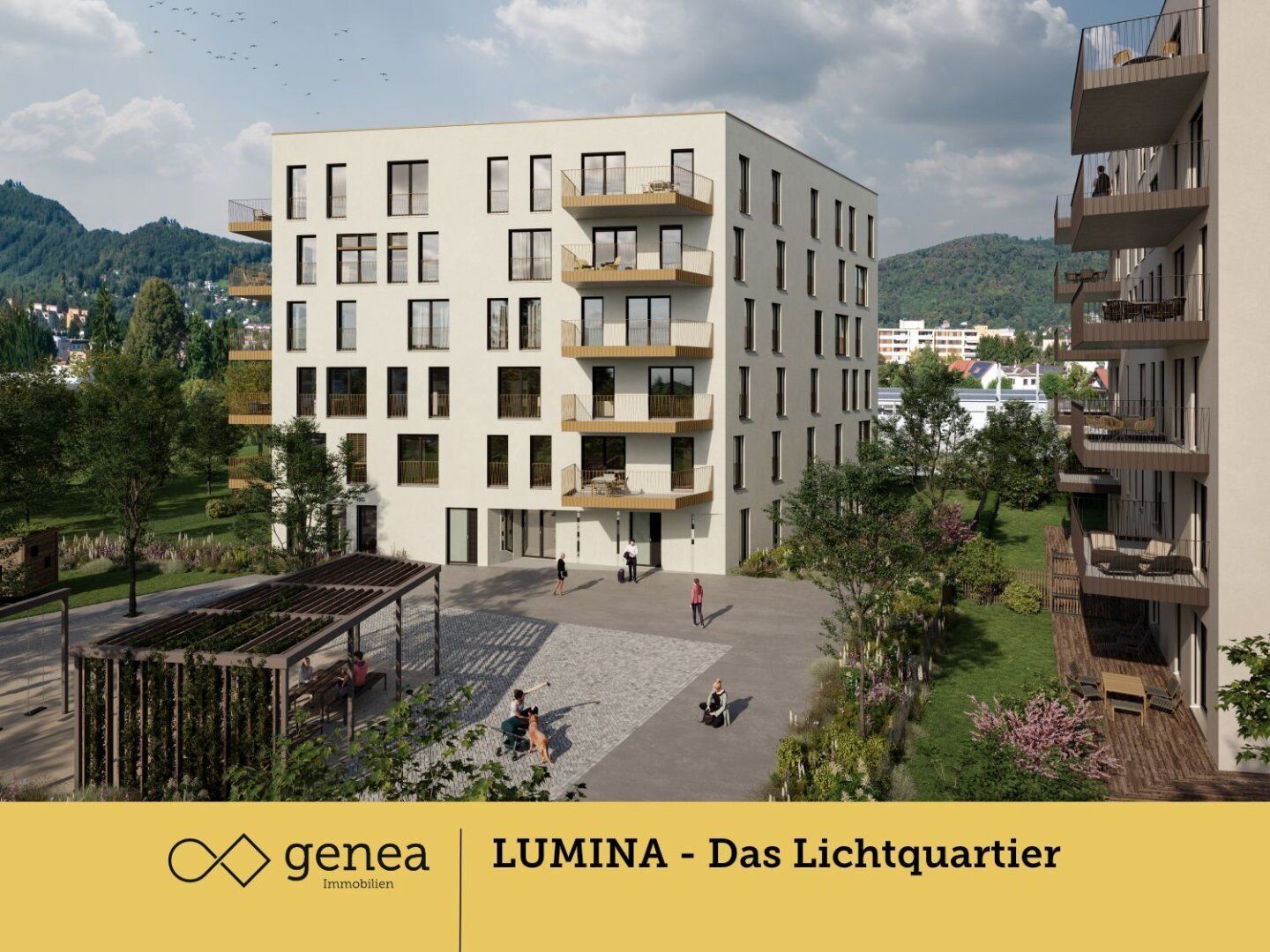 Helle Neubauwohnung mit Freifläche in Top-Lage | LUMINA | Erstbezug - Mehr