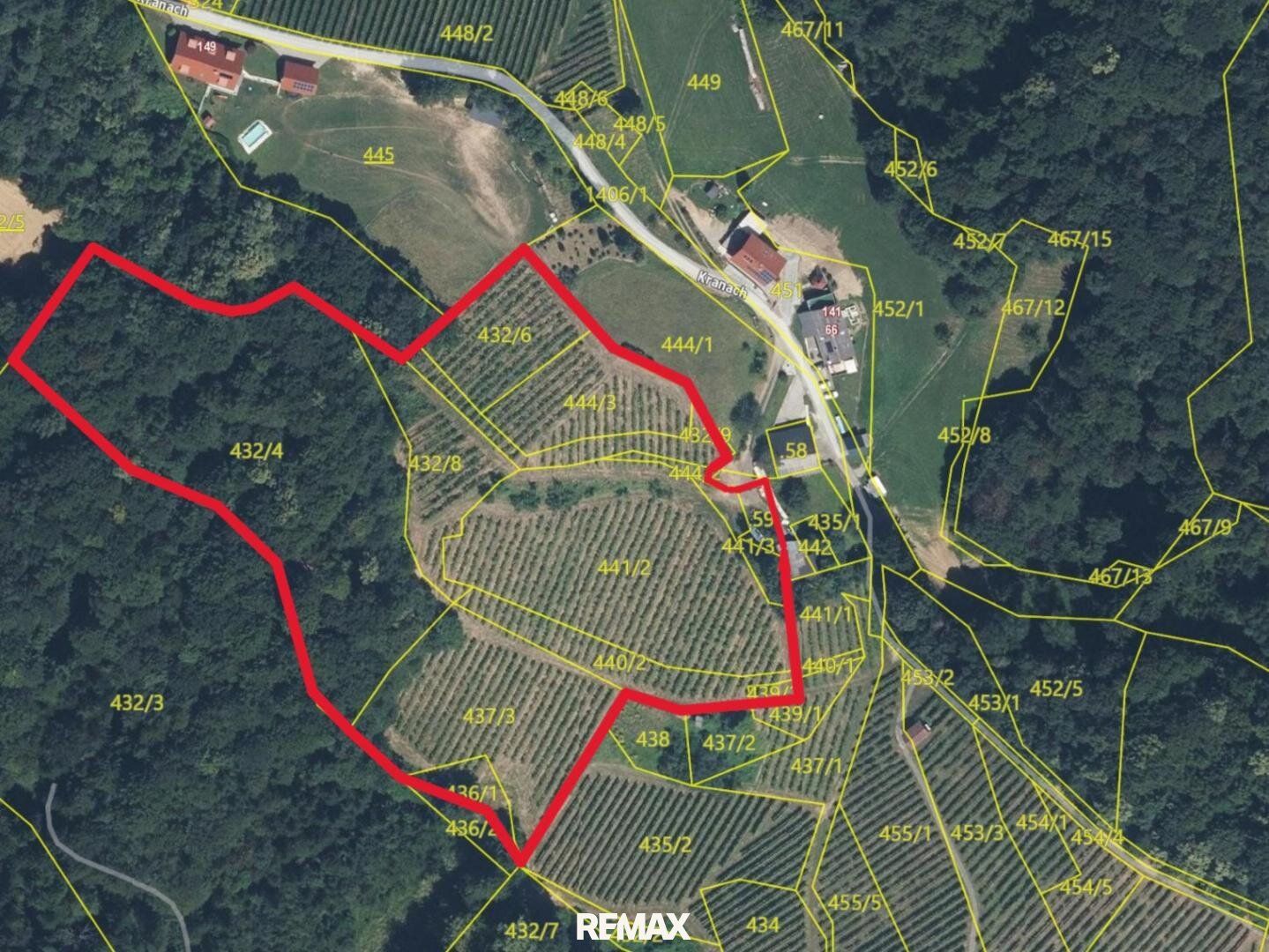 Abverkauf !! Weingarten mit Landwirtschaft in Kranach, Gemeinde Gamlitz zum Schnäppchenpreis( ZONE III ) - Ansicht 2