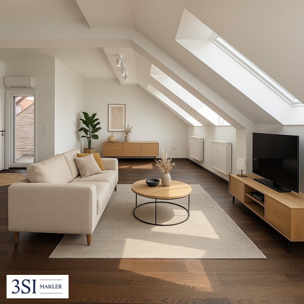 Stilvoll wohnen im Dachgeschoss - 3 Zimmer & Sonnenterrasse