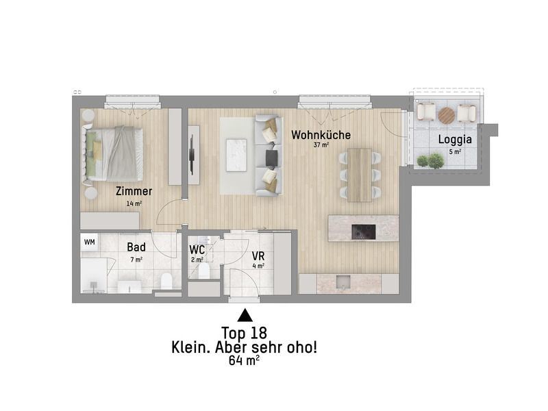 Apartment in Wien, Kaisermühlen - View 3