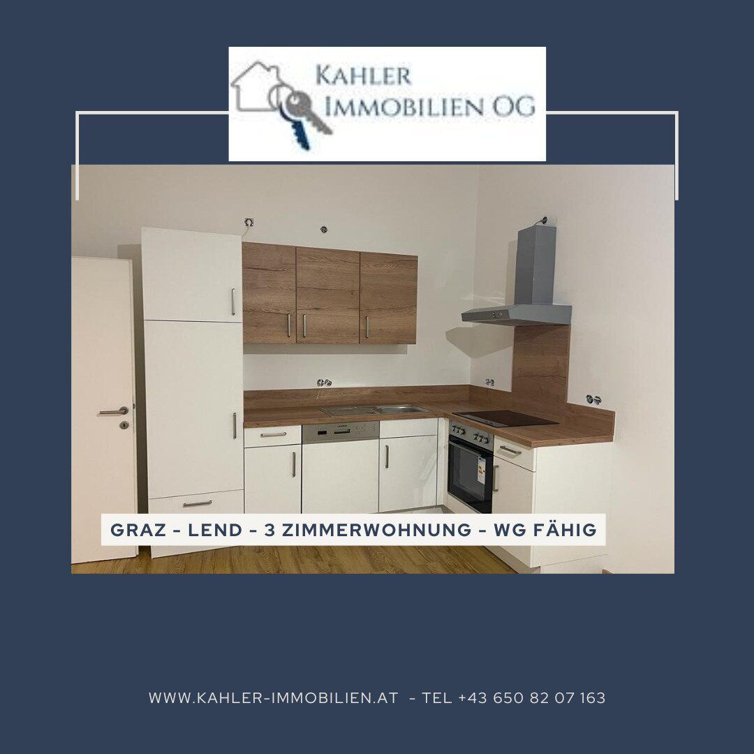 Graz - Trendviertel Lend - Provisionsfrei - Altbau - 3 Zimmer - WG geeignet