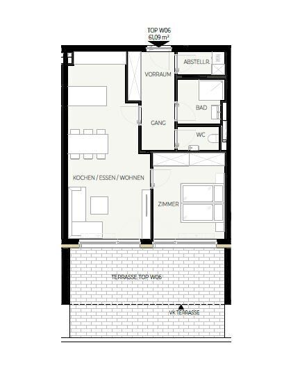Provisionsfrei: 2-Zimmerwohnung (Top W06) - Jenbach SONNJOCH