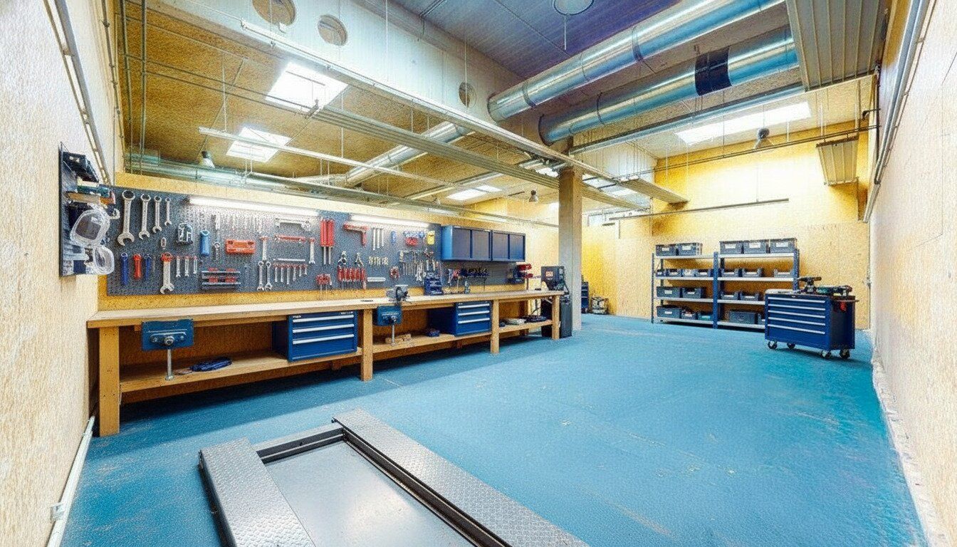 Beheizte Gewerbehalle im Klagenfurter Flughafenumfeld - 146 m² Hallenfläche, Sektionaltor & Lkw-Zufahrt im Business Park Klagenfurt Airport - Ansicht 5