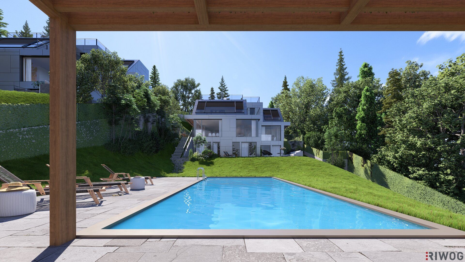 Baubewilligte Villa mit viel Platz in Grünruhelage - Ansicht 3