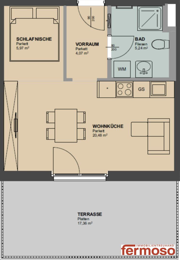 Traumhafte Terrassenwohnung in 1200 Wien - modern, neuwertig und lichtdurchflutet!