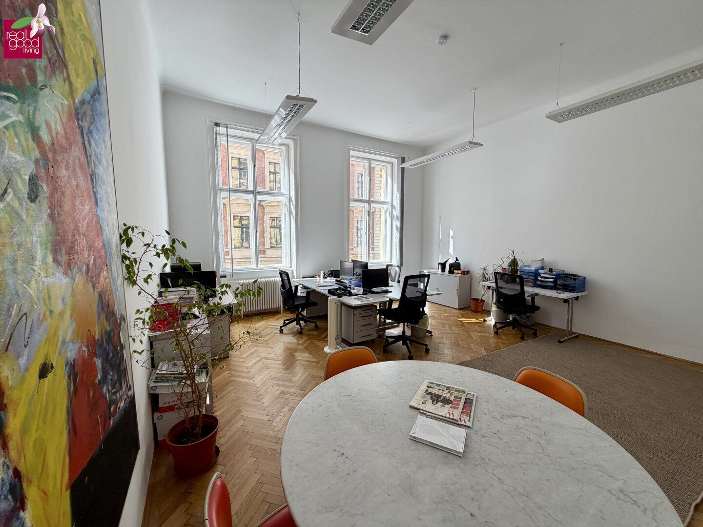 Flexibles Arbeiten im Herzen Wiens - Modernes Shared Office - Nähe Wiener Börse mit 36,60m², 2 WCs und Klimaanlage für 1.890,00 € Miete - Ansicht 2