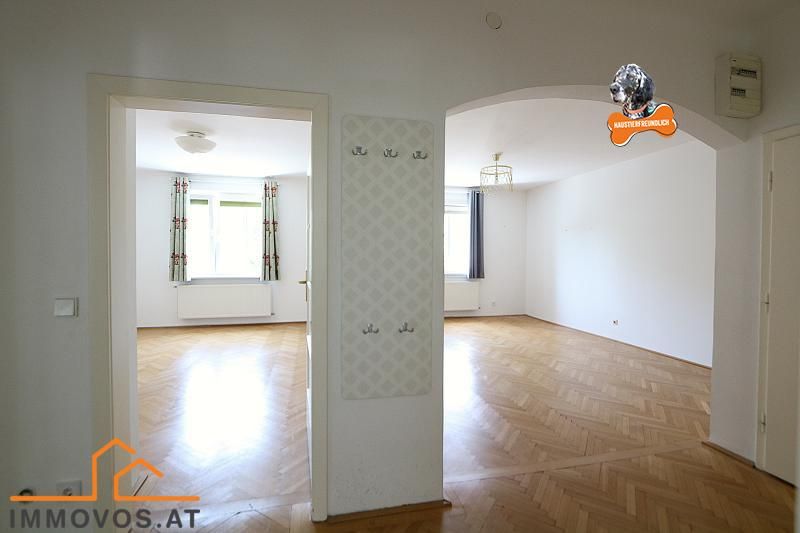Barrierefrei! Altbau im grünen Gersthof MIT Balkonoption: 2,5 Zimmer + Küche extra + idealer Grundriss