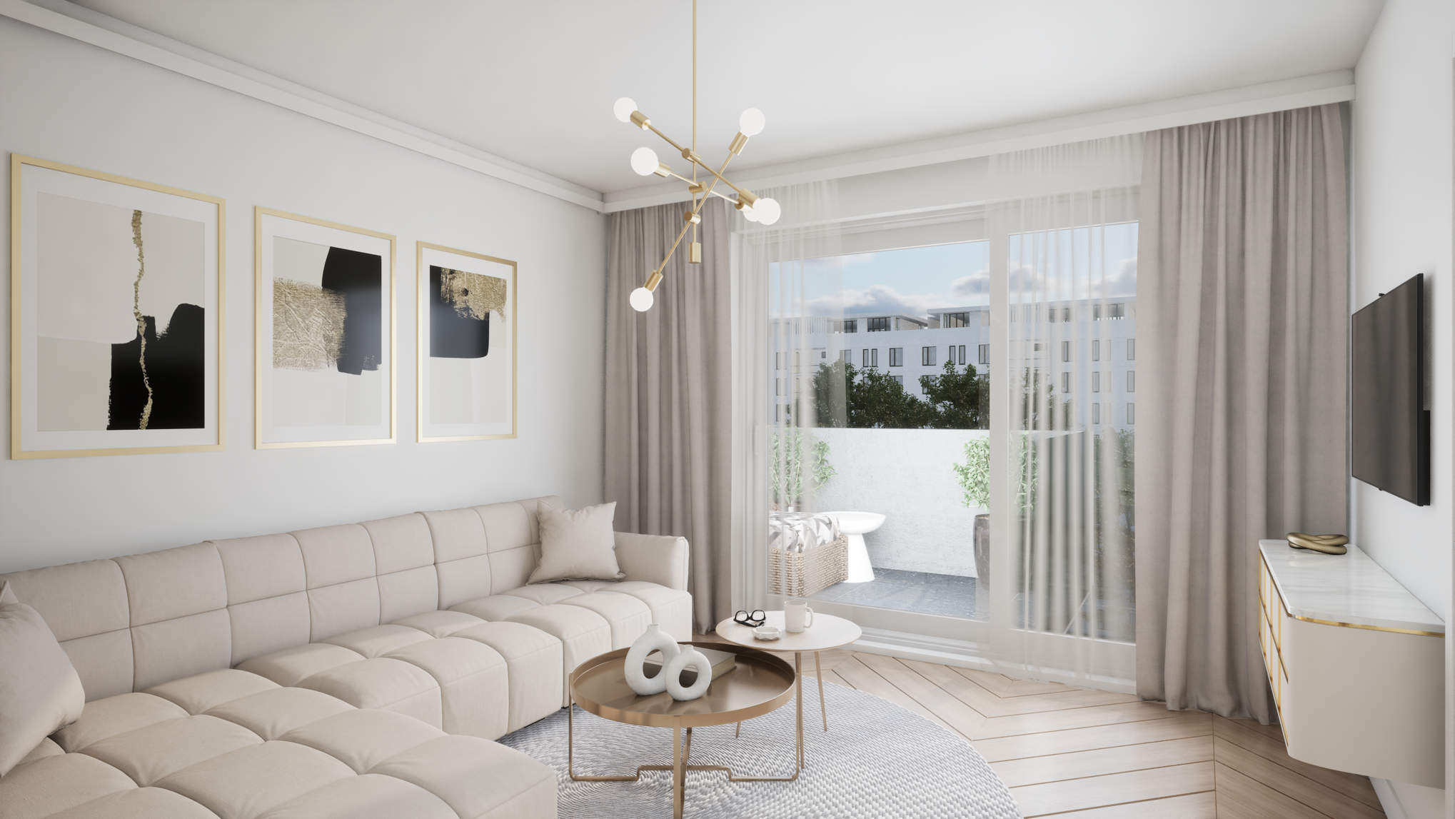 *Loggia/Klimaanlage/Fußbodenheizung - GRATIS Küche & LUXUS Ausstattung *MONA RESIDENCE*