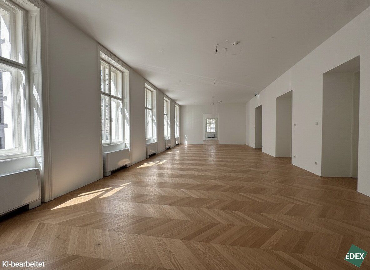 Erstbezug nach Sanierung - Repräsentatives Altbau-Büro nahe Rathaus mit Terrasse - Ansicht 4