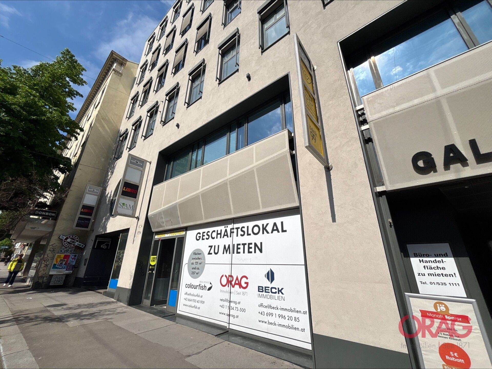 Geschäftsfläche mit Außenpräsenz in der Galerie Wieden zu mieten! - Ansicht 2