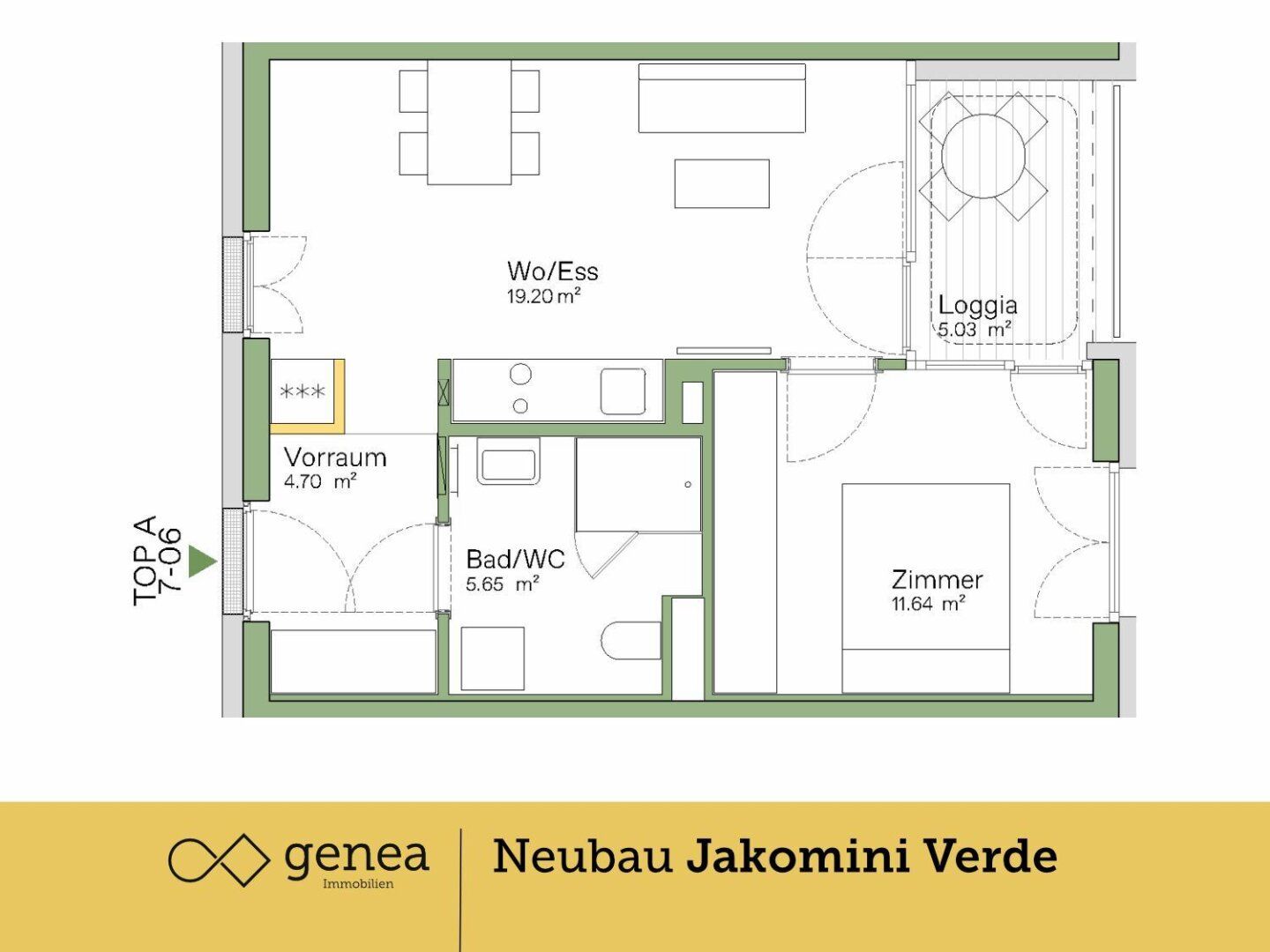 Wohnung – Graz, Jakomini Verde, Jakomini - Ansicht 3