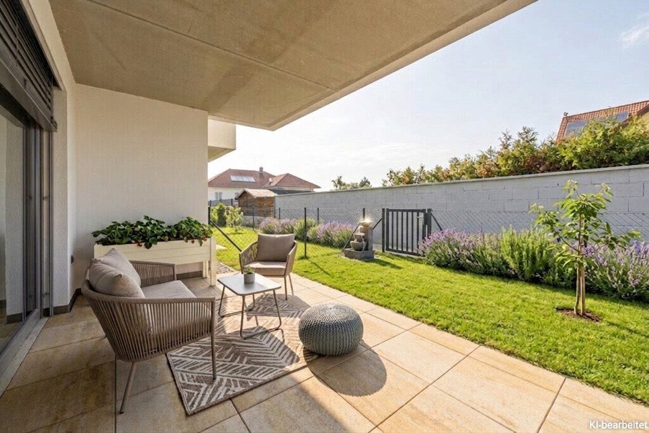 PROVISIONSFREI! Ideal geplante 2-Zimmer-Gartenwohnung | Abstellraum, Privatsphäre | Anlegerobjekt - Ansicht 5
