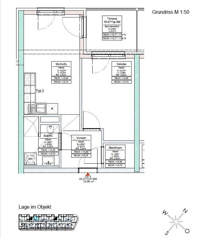 Smarte Zwei-Zimmer-Wohnung mit Loggia für Anleger