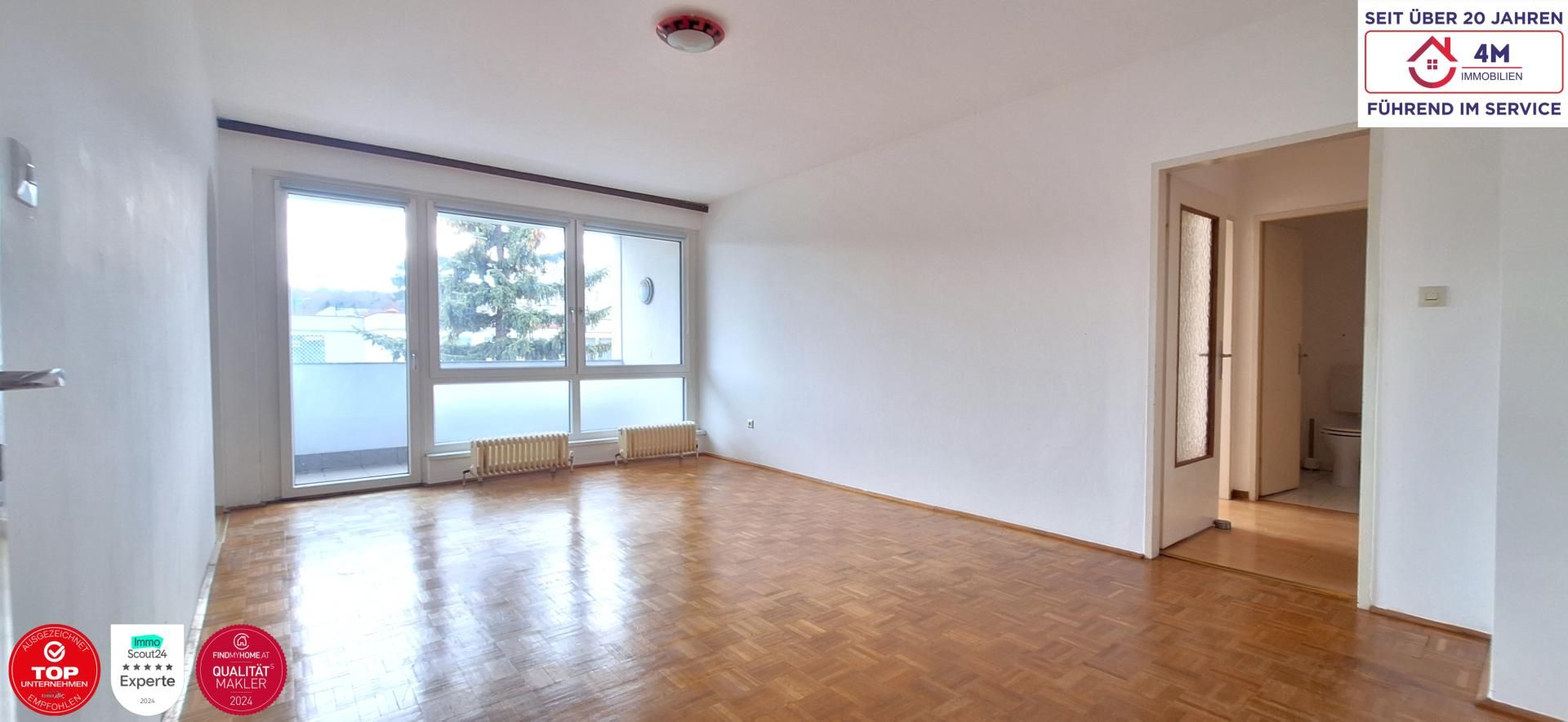      Ruhig wohnen, sonnig leben: 3-Zimmer-Wohnung mit Süd-Loggia in Bestlage!