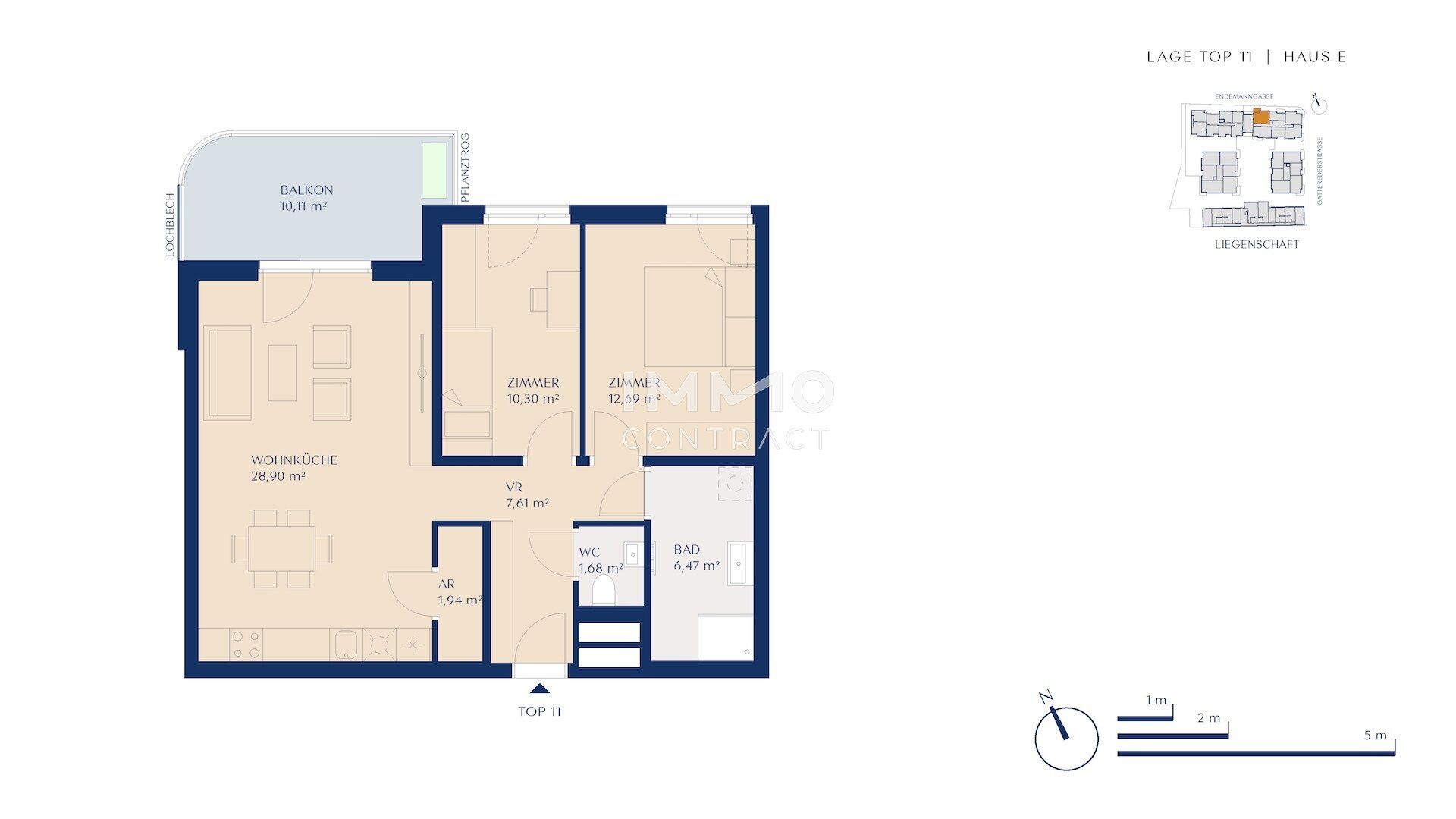 Investment im Neubau-Erstbezug (provisionsfrei): WG möglich, attraktive Lage & Anbindung - Daugiau