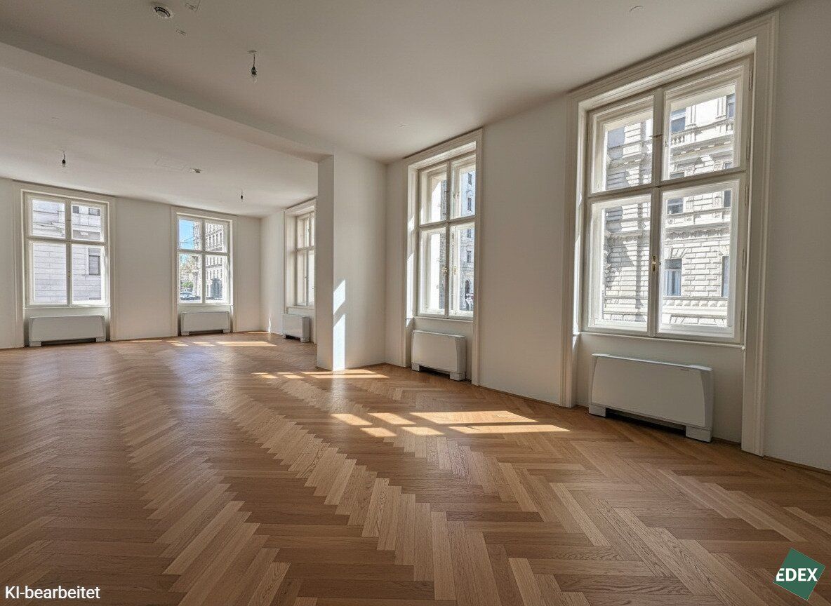 Erstbezug nach Sanierung - Repräsentatives Altbau-Büro nahe Rathaus mit Terrasse - Ansicht 3