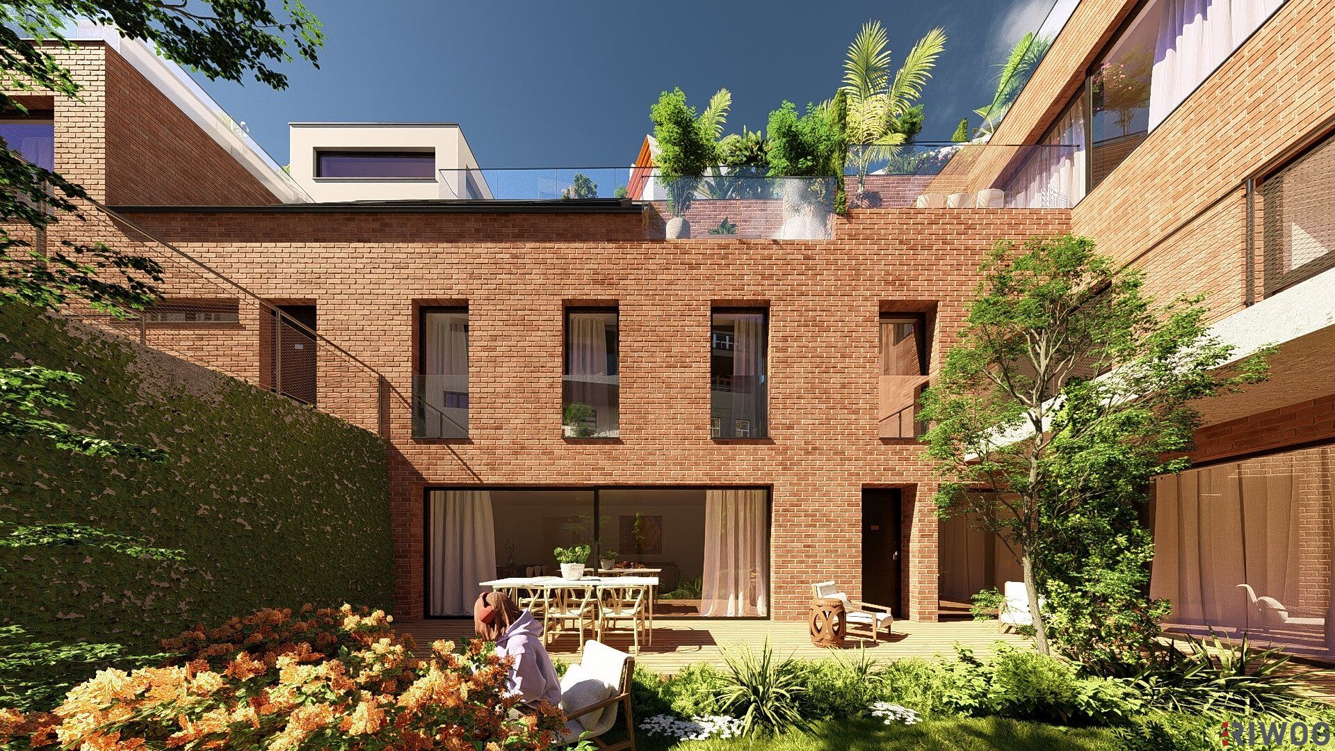 GROHGASSE 10 | südseitige 3-Zimmer Gartenwohnung in historischem Townhouse | komplett innenhofseitig | Fernwärme und Bodenkühlung