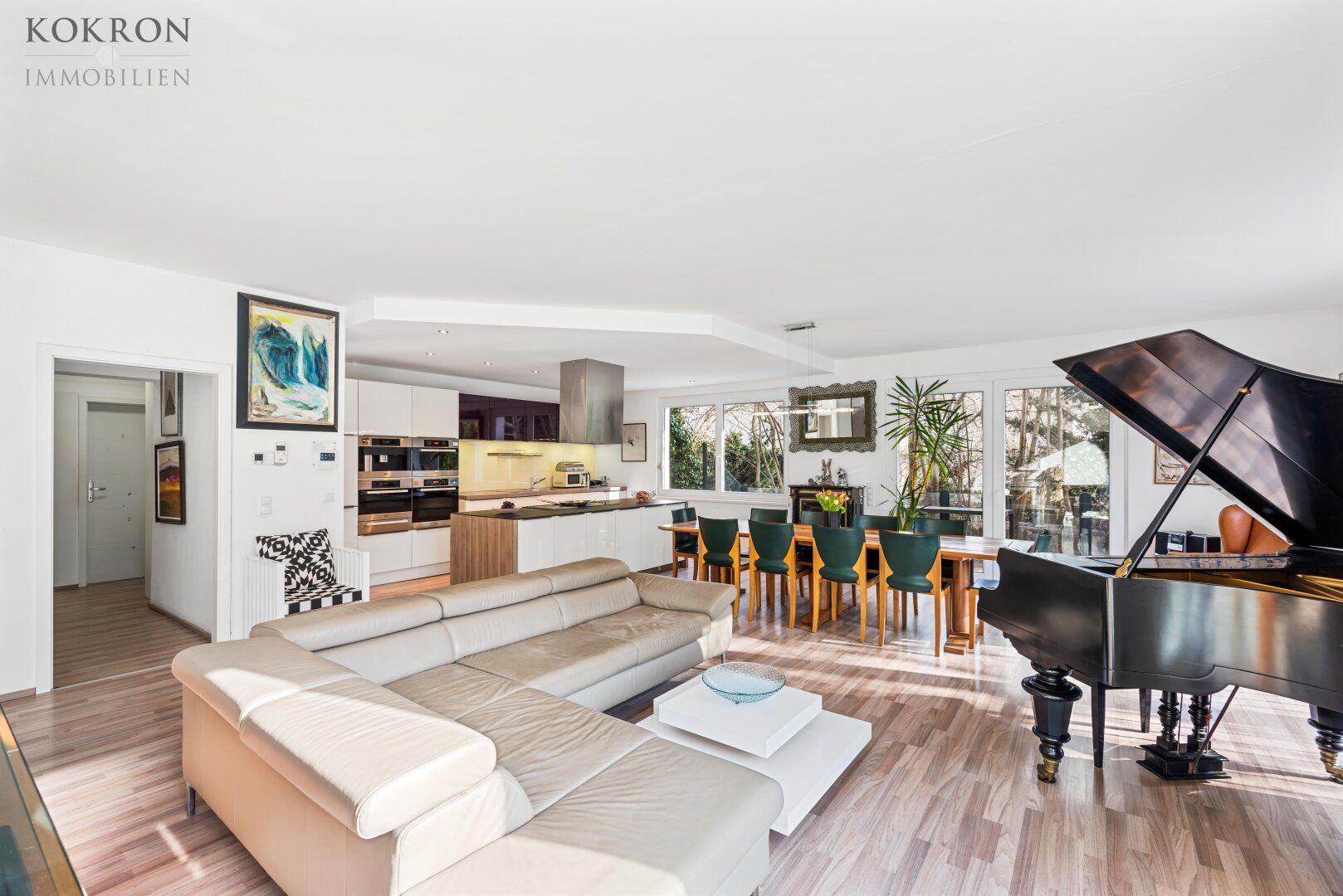 Elegante Garten-Wohnung stillt Sehnsucht nach Ruhe