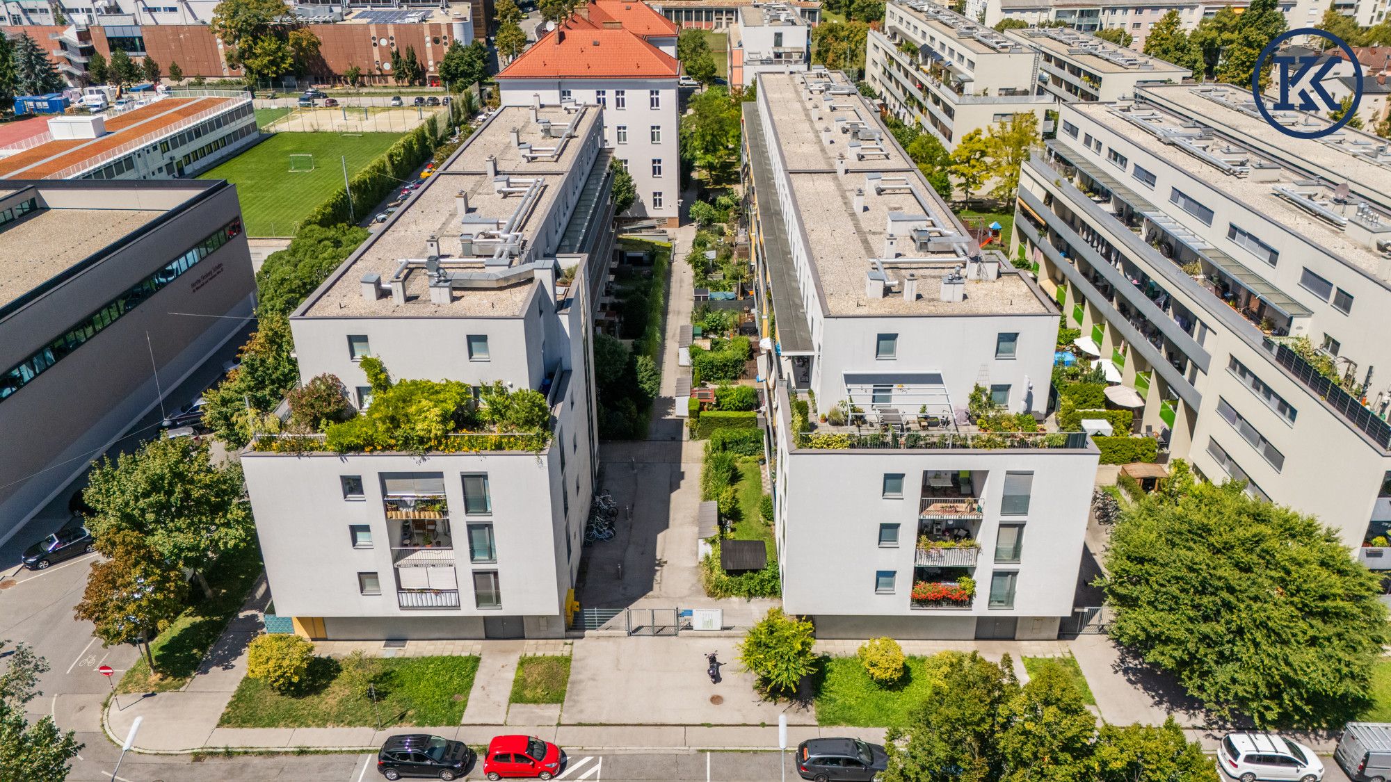 Top-Mietwohnung in Wien: 3 Zimmer, 2 Gärten & Freibad vor der Tür!