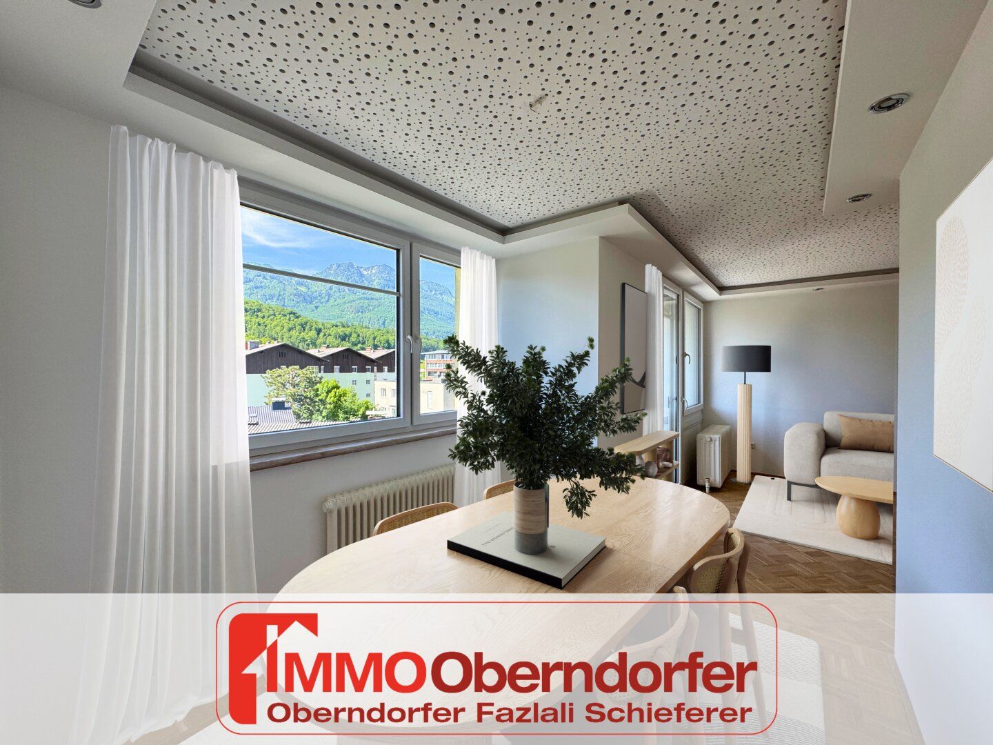 Moderne Drei-Zimmer-Wohnung mit Loggia und Bergblick | BAD ISCHL