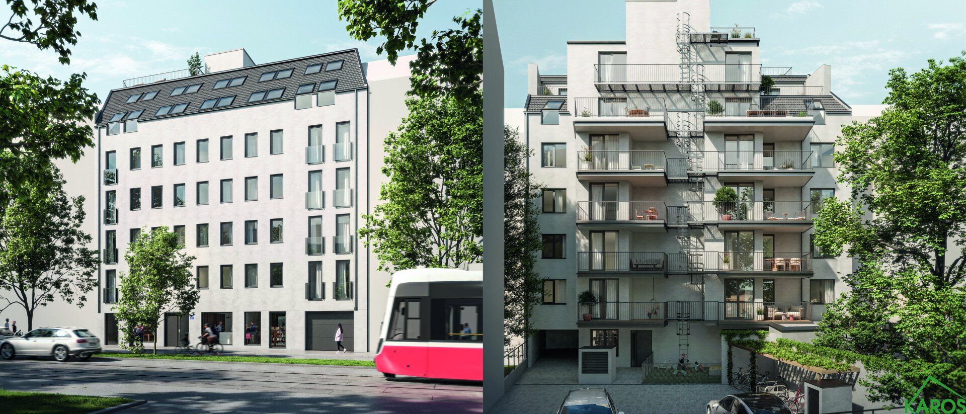 2-bed apartment, 75 m²