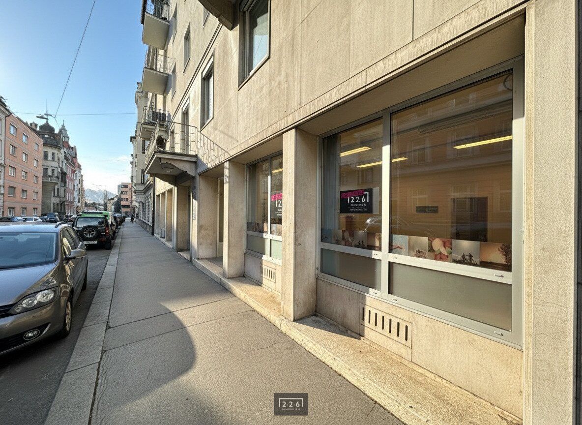 226 Immobilien: Geschäfts- Teilfläche im Erdgeschoss mit großer Fensterfront in Innsbruck-Wilten zur Miete - Ansicht 3
