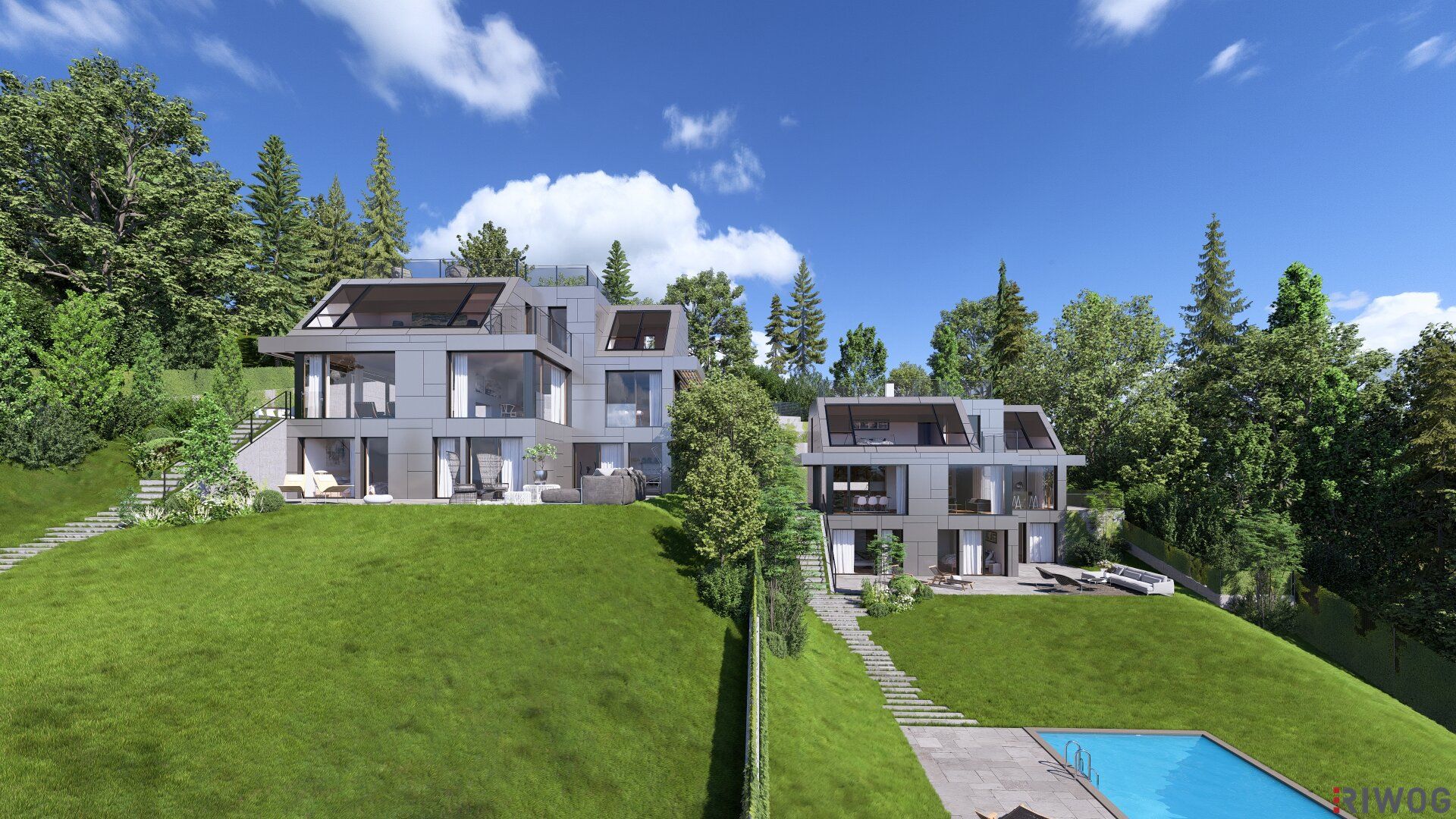 Baubewilligte Villa mit viel Platz in Grünruhelage - Ansicht 5
