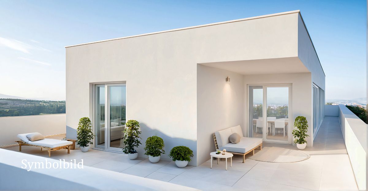 Hier ist der Himmel Ihr Nachbar! Nachhaltiges Penthouse mit riesiger Dachterrasse!