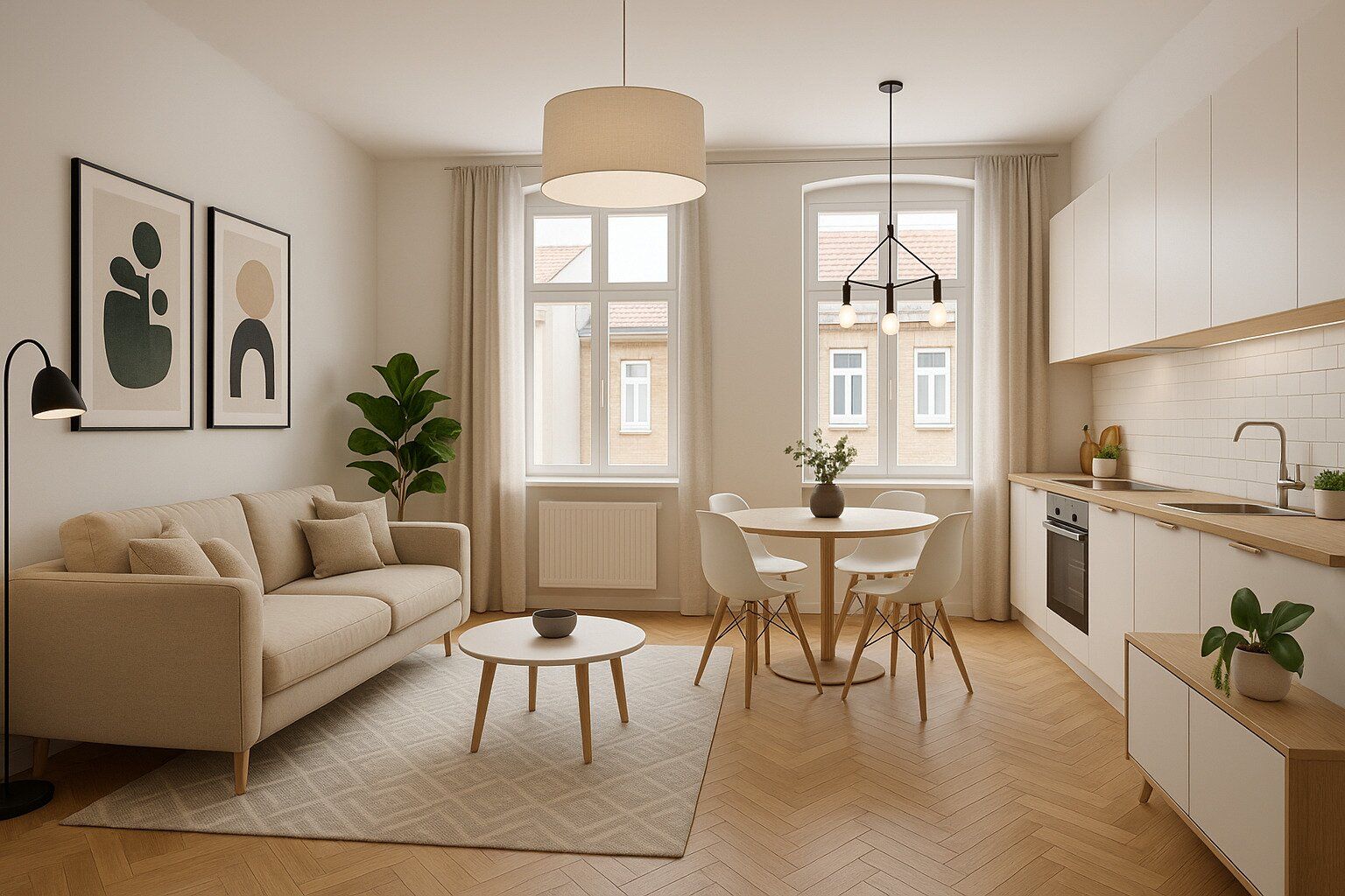ERSTBEZUG nach Generalsanierung - Charmante 2-Zimmer-Altbauwohnung mit ca. 56 m² Wohnfläche