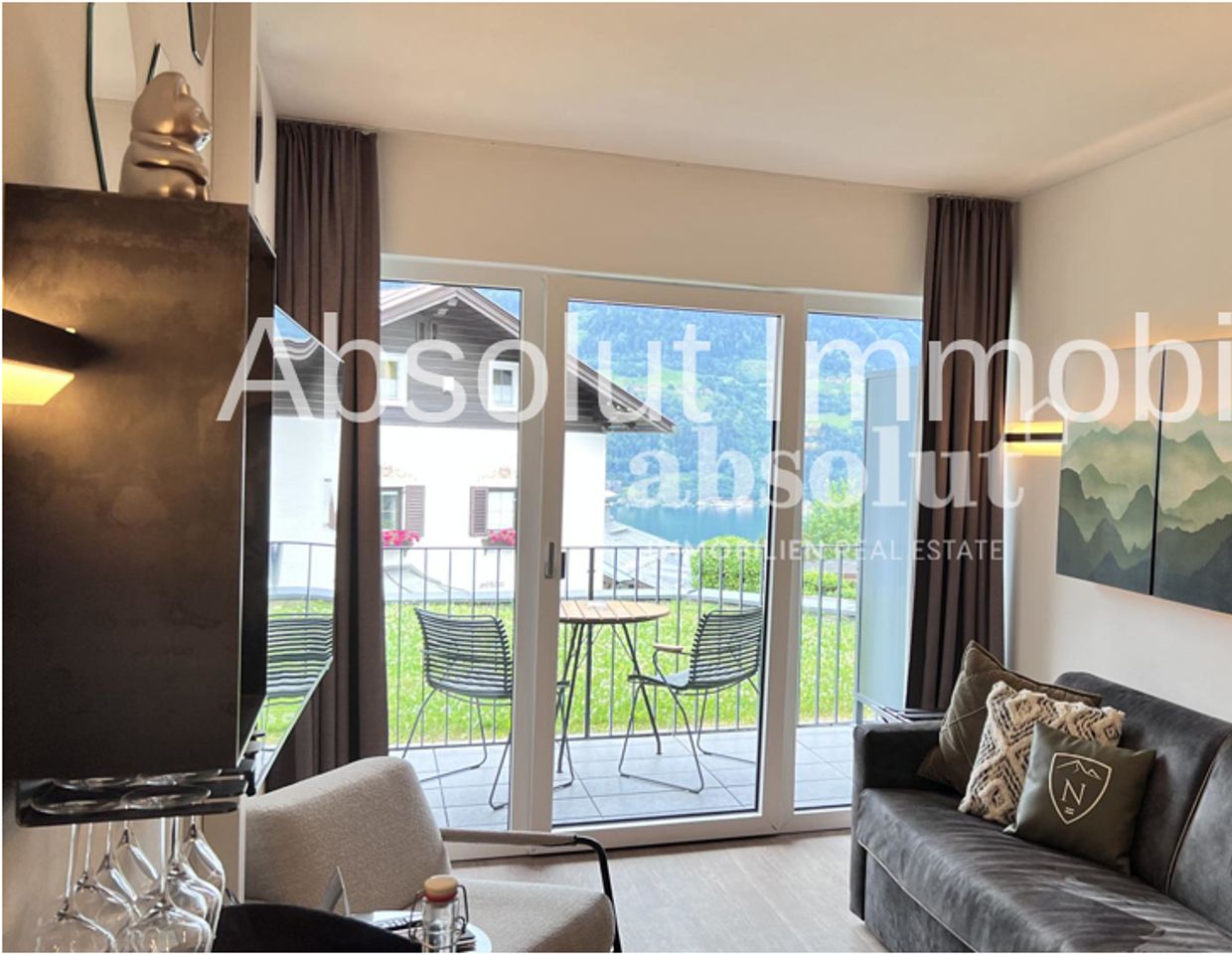 Studiowohnung zur touristischen Vermietung mit Seeblick in Zell am See, mit Sauna & Fitnessraum!