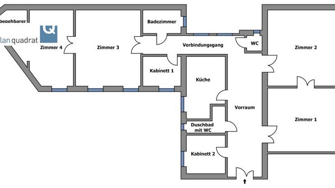 Wohnungsgrundriss (Skizze)