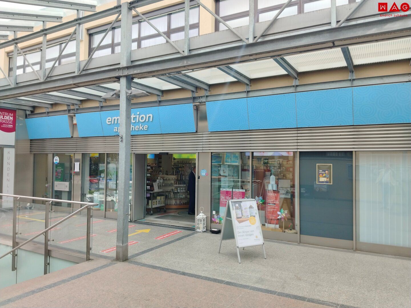 Vielseitig nutzbare 226 m² Geschäfts-/Ordinationsfläche im florierenden Einkaufs-/Vitalzentrum Muldenstraße mieten und von der hohen Kundenfrequenz profitieren! Provisionsfrei! - Ansicht 2