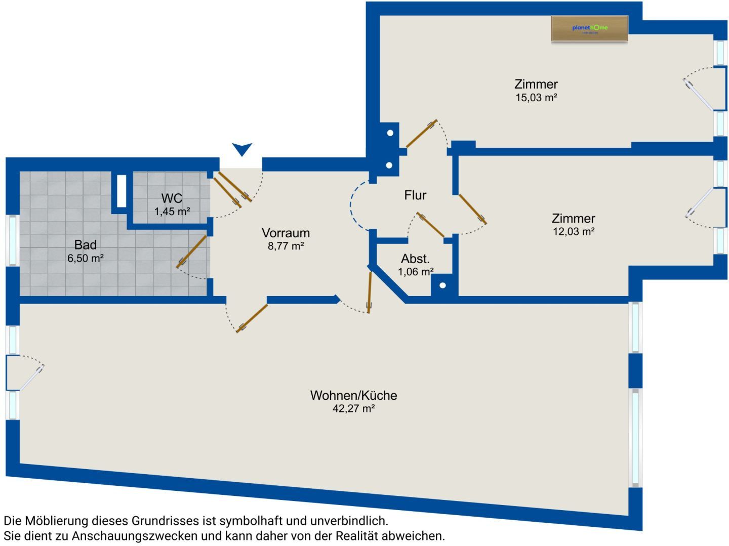 Großzügige, moderne 3-Zimmer-Wohnung beim Wohnpark Sandleiten