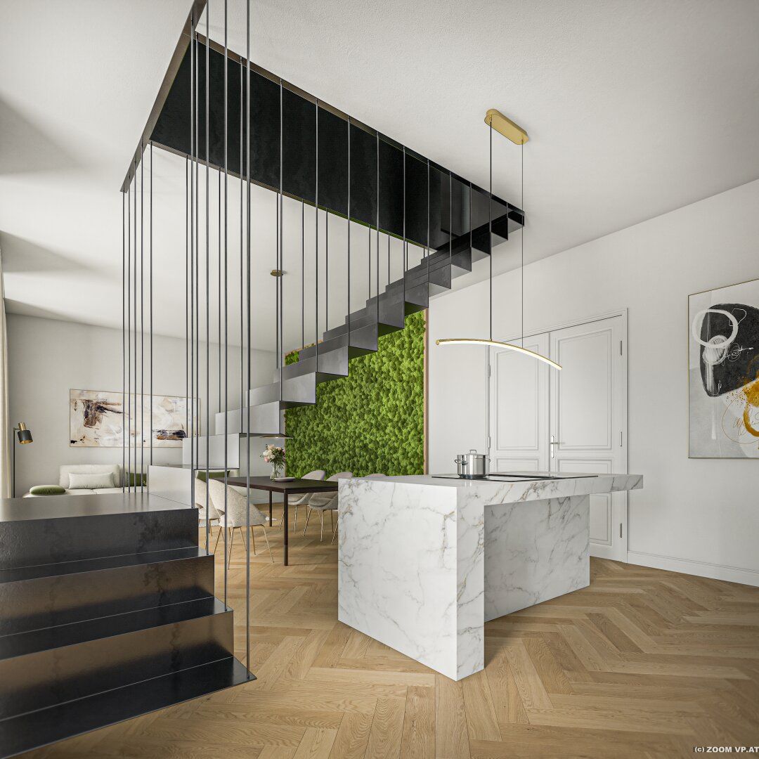 MAISON 29 - Garten-Maisonette mit gigantischer Wohnküche (ca. 46 qm) und Raumhöhen über 3,30 m! - Ansicht 2
