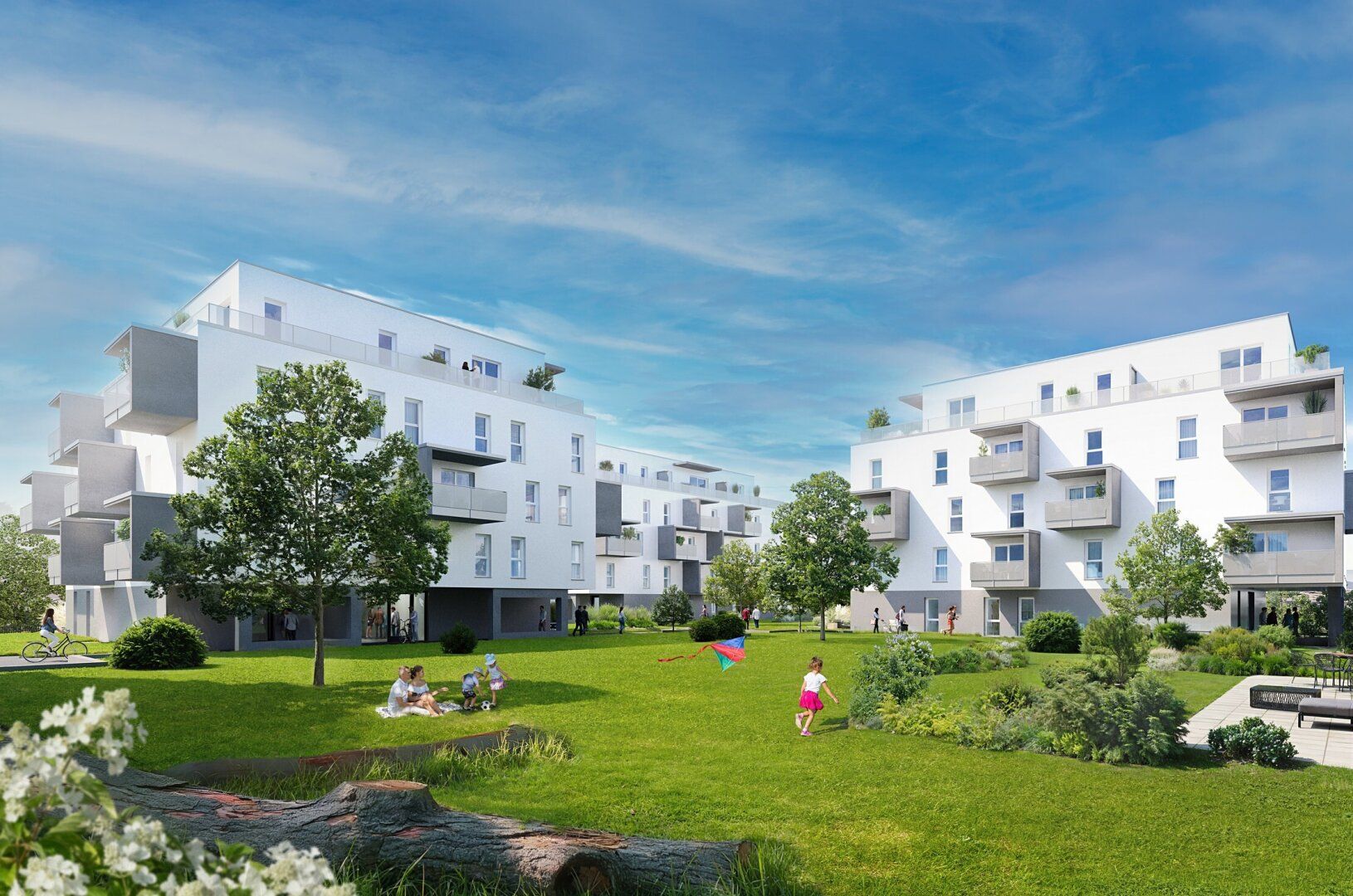 Wohnen im Park: Neue 3-Raum Eigentumswohnung mit Kühlung direkt im Stadtzentrum